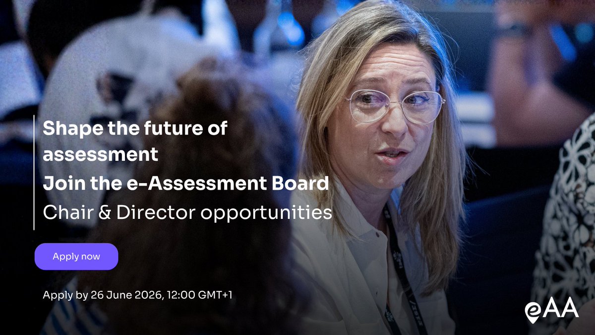 eAssess's tweet image. Digital assessment is evolving fast, and AI is accelerating that change.

We’re recruiting:
🔹 Chair of the Board
🔹 Board Directors

Help shape what comes next.

Apply by 26 June ⬇️
eu1.hubs.ly/H0tC-Nx0

#EdTech #Leadership #Assessment #AI