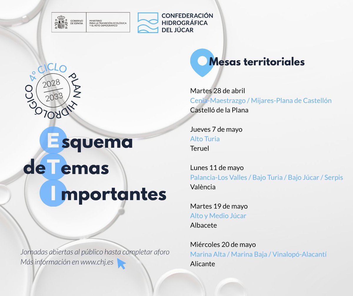 Confederación Hidrográfica del Júcar tweet media