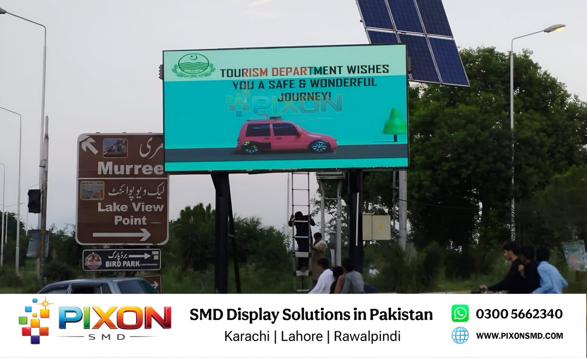 pixonsmd's tweet image. Stand out on every road with our P8 Outdoor SMD LED Screen 🔥
Bright. Durable. Built for maximum impact — day &amp;amp; night.
Perfect for highways &amp;amp; high-traffic locations 🚗
📍 Karachi | Lahore | Rawalpindi | Multan
📩 DM for details
#LEDDisplay #OutdoorLED #DigitalBillboard #DOOH #SMD