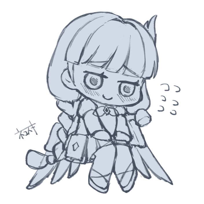 ソフィアちゃん描いてます♪