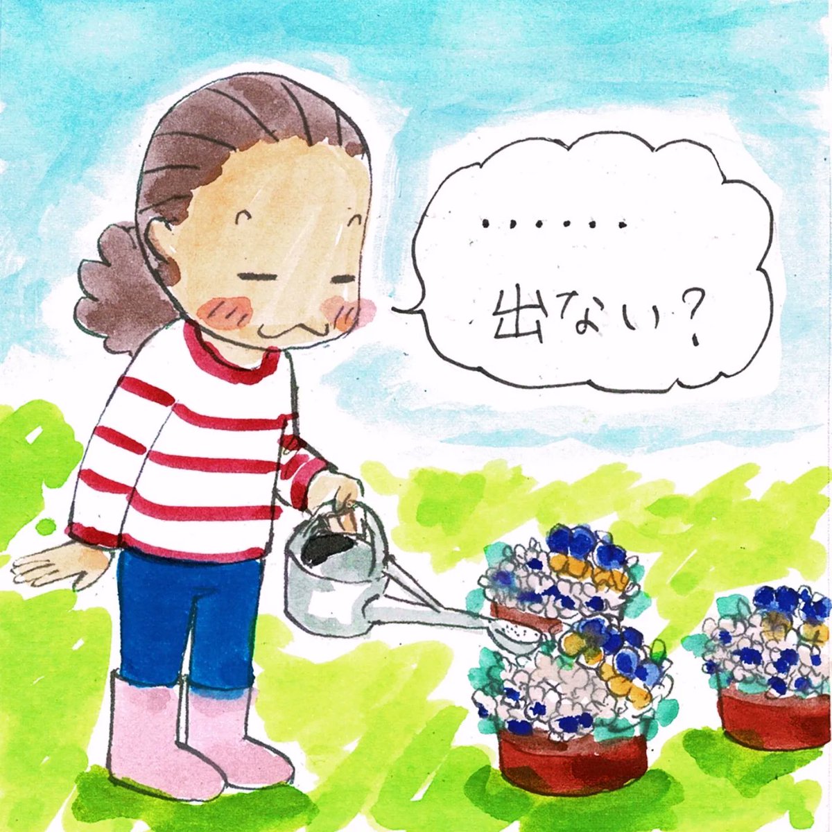 junochka174's tweet photo. 田舎暮らしマンガ
「？？？」(1/2)

今年もパンジーとビオラが、綺麗に咲きました！
そして、こんなときに限って……!? https://t.co/22R3DVbD6e