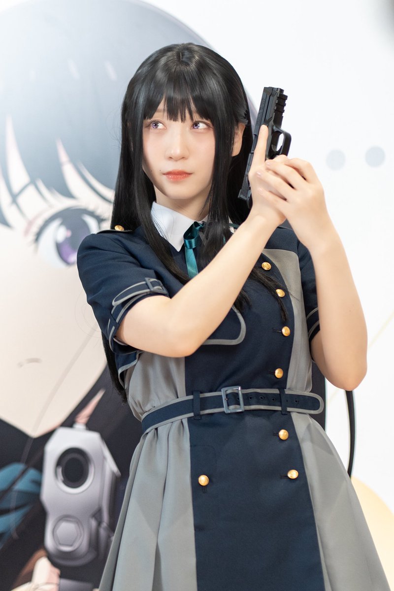 lycotapu's tweet photo. 2026.4.19
「#eリコリス・リコイル」イベント

character:井上 たきな

model:伊織もえ様（＠iorimoe_five ）

#リコリコプレミアムファン試打会
#リコリコ https://t.co/N5G0SyizlR
