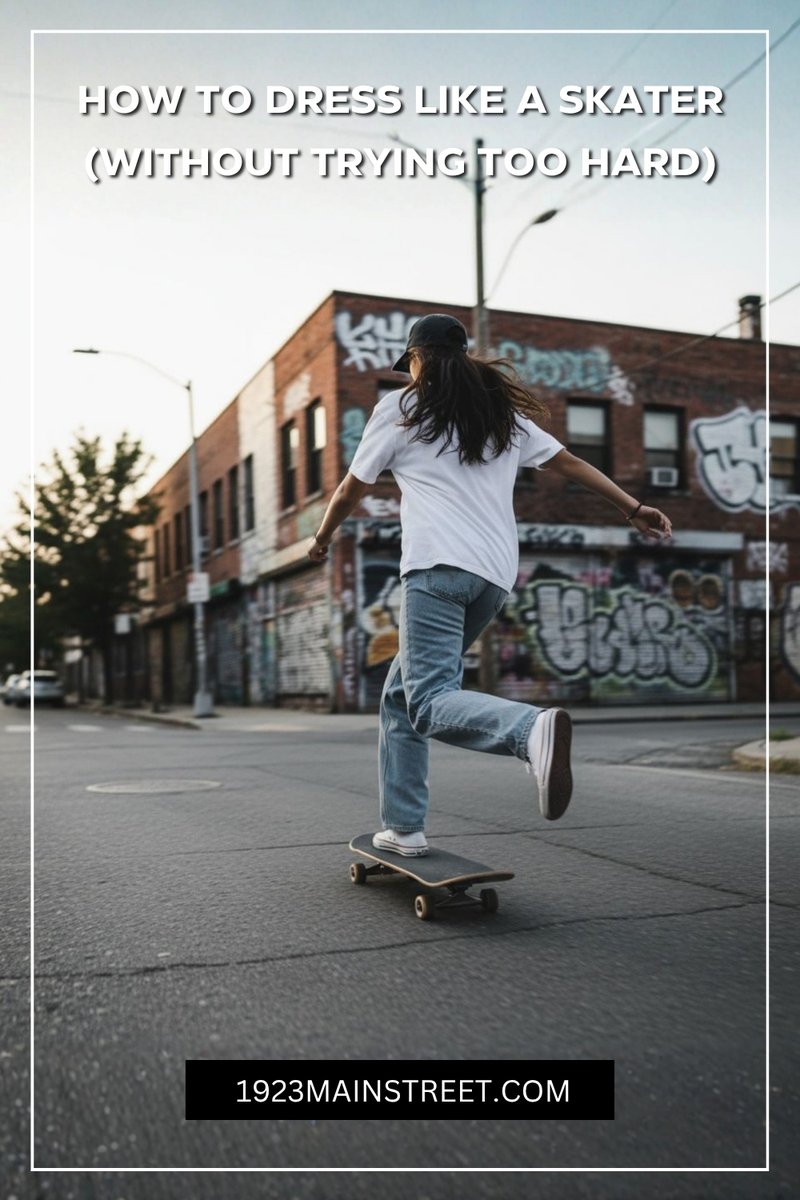 1923MainStreet's tweet image. New to skateboarding or just like skater style?

How to dress like a skater without looking like a poser.

Listen
share.transistor.fm/s/ec9a08e8

Read
1923mainstreet.com/main-street-ne…

#skateboarding #skatestyle #skateboardstyle #1923mainstreet #streetstyle