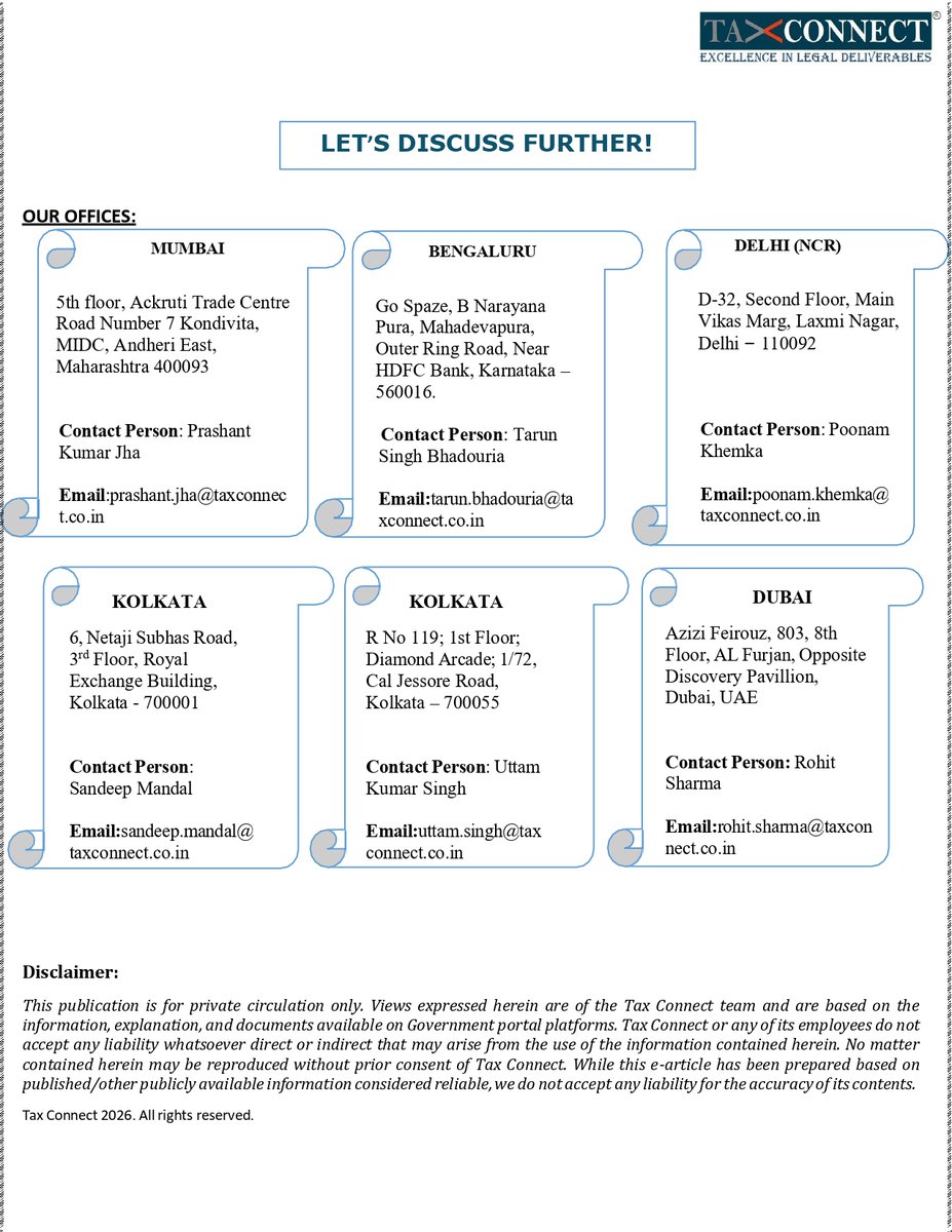 TaxConnectLLP's tweet image. Tax Connect is pleased to share an Article on "Modalities for Getting in and out of New Scheme of Income Tax [Sec 115BAC of ITA’61 – Sec 202 of ITA’25]"

Thanks &amp;amp; Regards
@TaxConnectLLP 

#incometax #NewTaxRegime #taxplanning #TaxCompliance #directtax #incometaxact #taxupdates