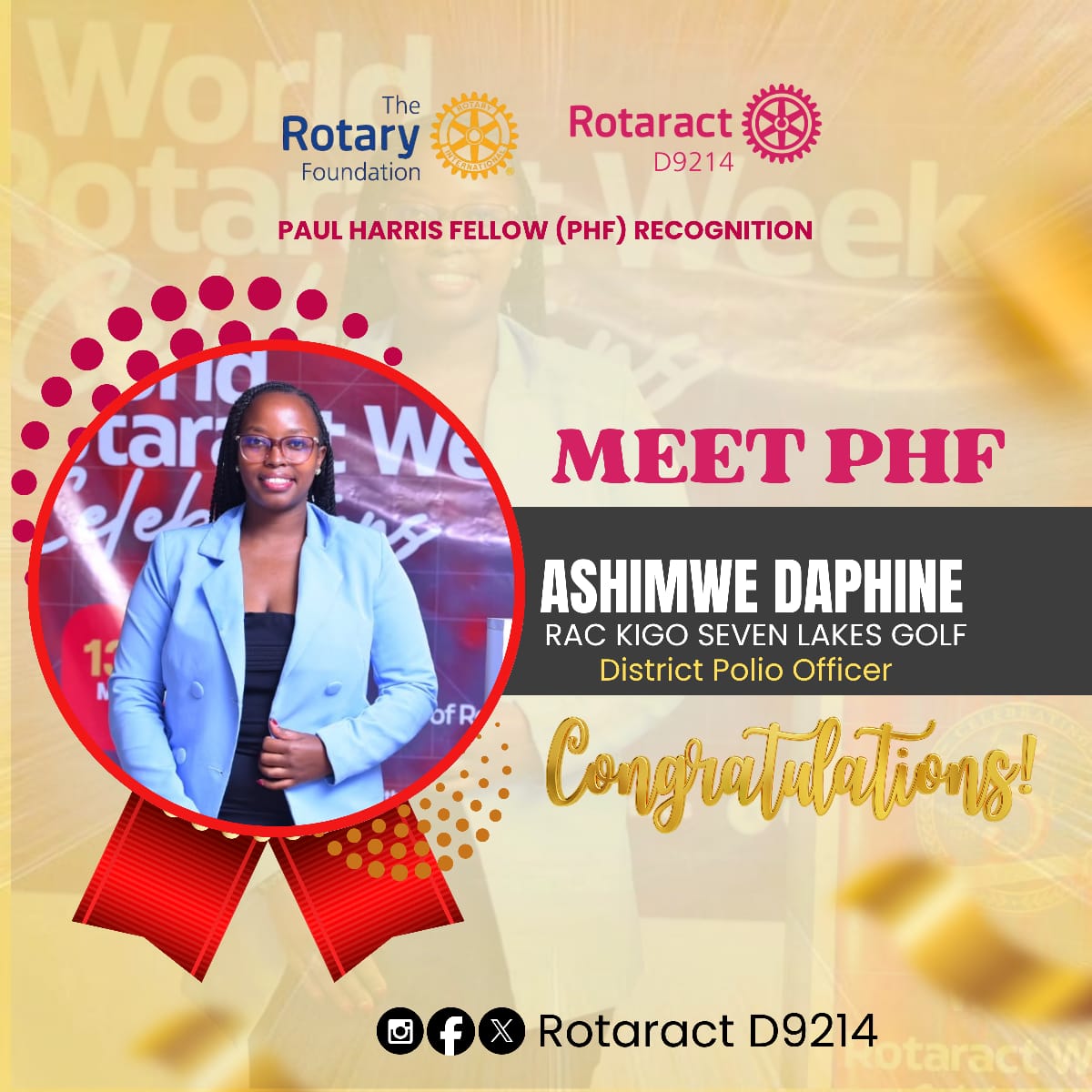 Rac7lakeskigo's tweet photo. Congratulations our givers, thank you for contributing your resources to the rotary foundation, we appreciate your generosity. Congratulations on your PHF status.

#Golfers
#TogetherOneActAtATime
#Kigo7Lakes https://t.co/q1o9rlRbkL