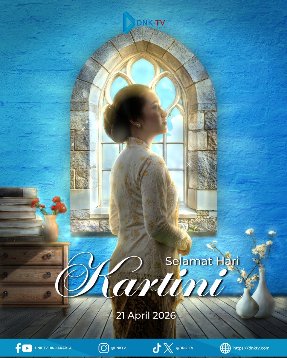 DNK_TV's tweet photo. Di balik layar, di depan kamera, di ruang-ruang kreativitas, perempuan terus berkarya, menyuarakan, dan menginspirasi.

Selamat Hari Kartini.
Terus jadi terang, dengan cara masing-masing✨

#HariKartini #DNKTV #PerempuanBerkarya https://t.co/g4jBqWHLnm
