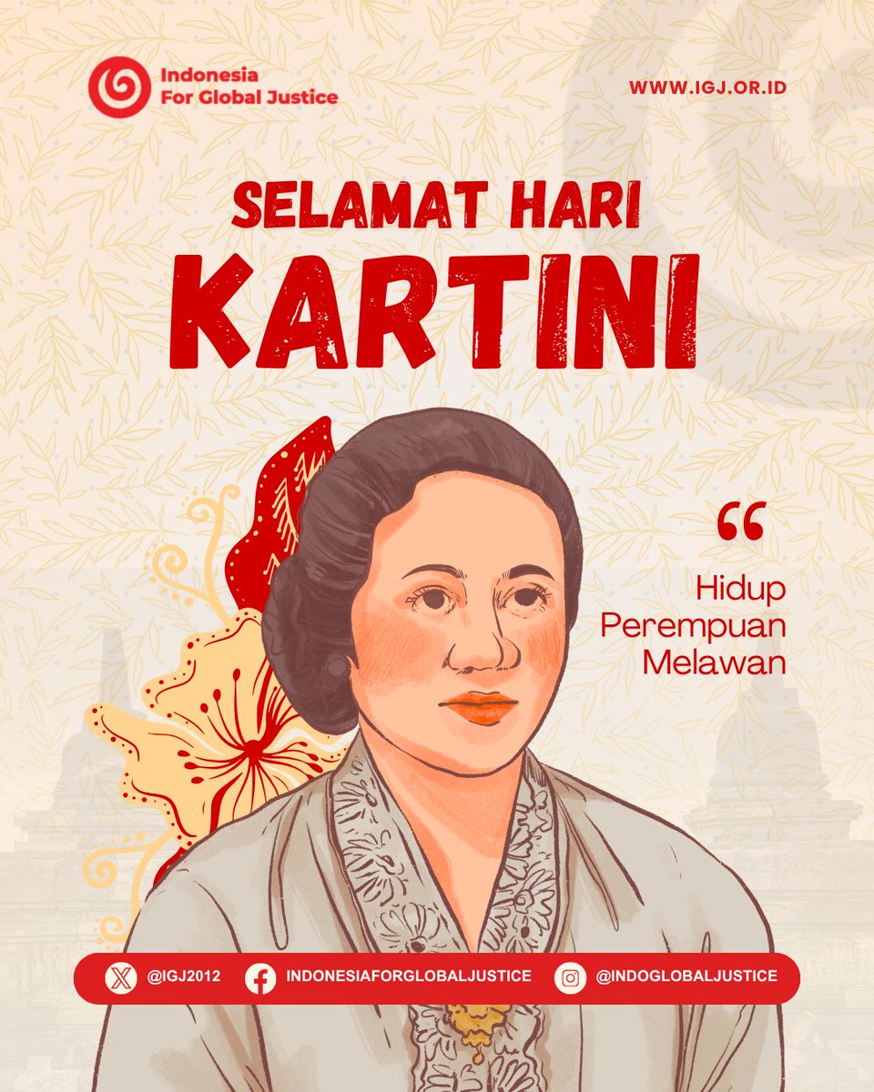 IGJ2012's tweet photo. Perempuan masih menghadapi ketimpangan dari akses yang tidak setara hingga dampak kebijakan yang kerap mengabaikan perspektif mereka.

Hari ini menjadi pengingat bahwa perjuangan belum selesai. Kebijakan yang adil harus memastikan perempuan terlibat dan setara. #HariKartini https://t.co/1d42Ex41Zc