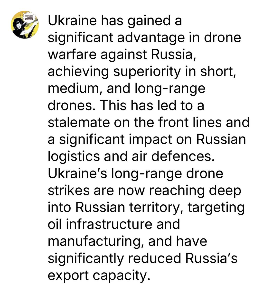 glykosymoritis's tweet image. Ukraine’s second miracle year:
The war isn’t won, but for the first time in years, outright victory seems possible. thebulwark.com/p/ukraines-sec… By @BrynnTannehill #RussiaUkraineWar #drones