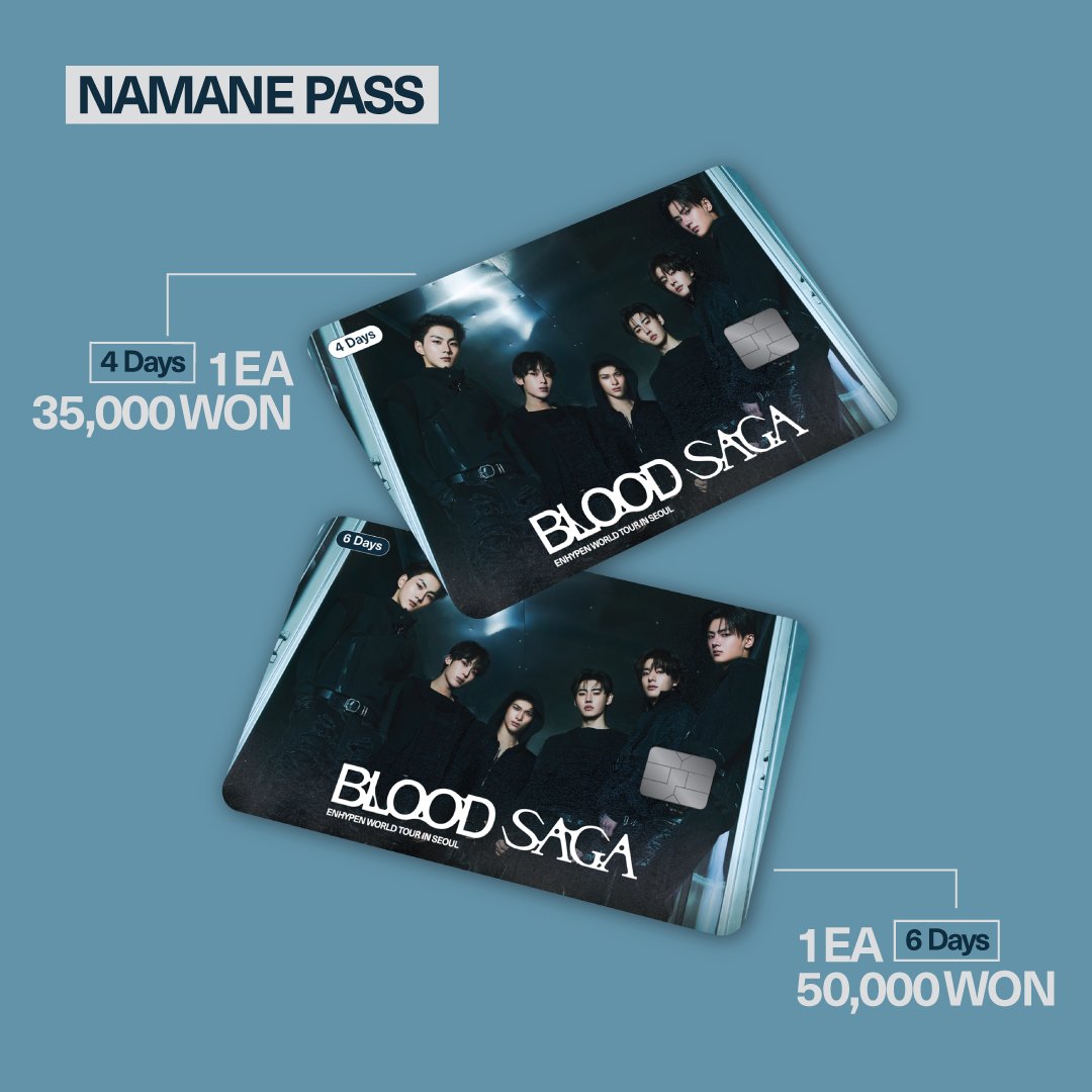 ENHYPEN WORLD TOUR 'BLOOD SAGA' IN SEOUL #SUNOO NAMANE CARD