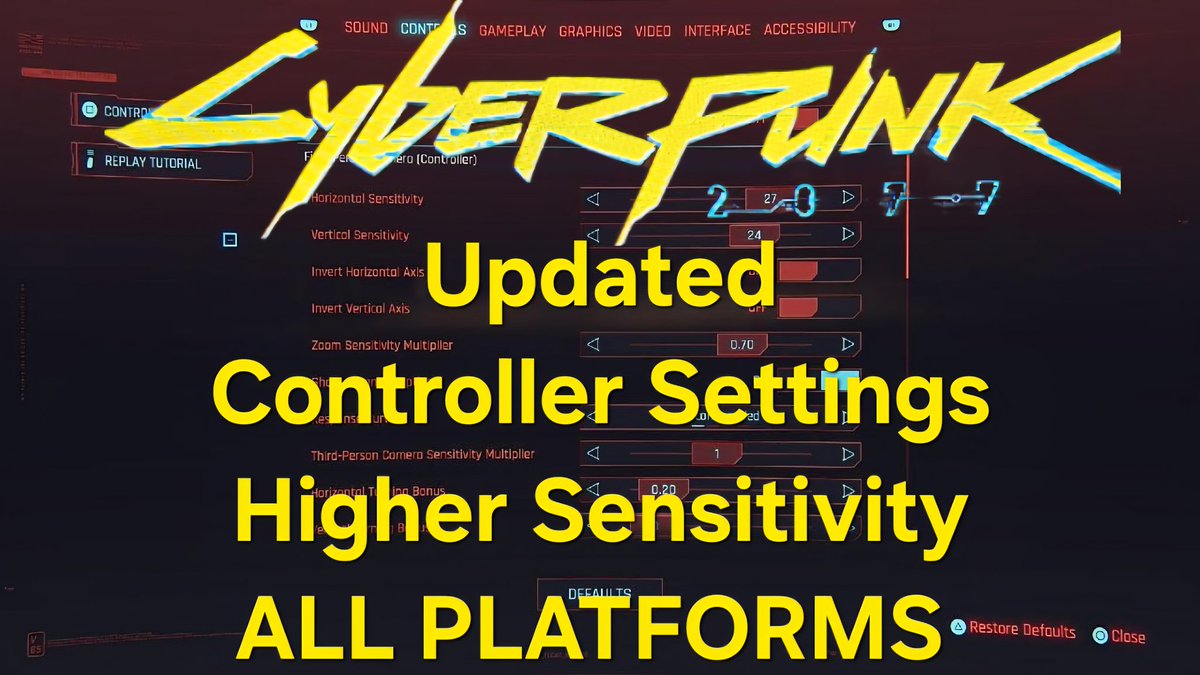 MysticAaron97's tweet image. youtu.be/47VLxgLRn38
NEW VIDEO OUT NOW! 
@CP2077Community Controller Settings updated on my YT channel! To get the best feeling on Controller! 
#PC #Playstation5 #XBoxSeries #Cyberpunk2077 
youtube.com/MysticalReaper