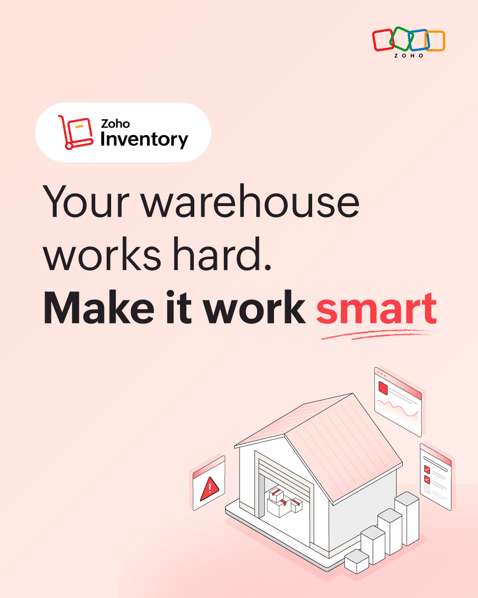 ZohoInventory's tweet photo. Running a warehouse without AI is like having a team that never gets smarter. You're reacting to problems instead of preventing them.
Read the full guide to see how AI is reshaping the future of logistics 👉 https://t.co/6CWF2qBTCQ https://t.co/On5CIGAIIy