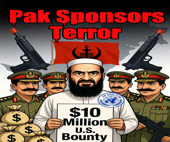 Hafiz Saeed, Lashkar-e-Taiba founder, carried a $10 million U.S. bounty and UN sanctions since 2008. Yet #PakArmy continued to shield and protect him for years. Pak Sponsors Terror #ExposePakArmy