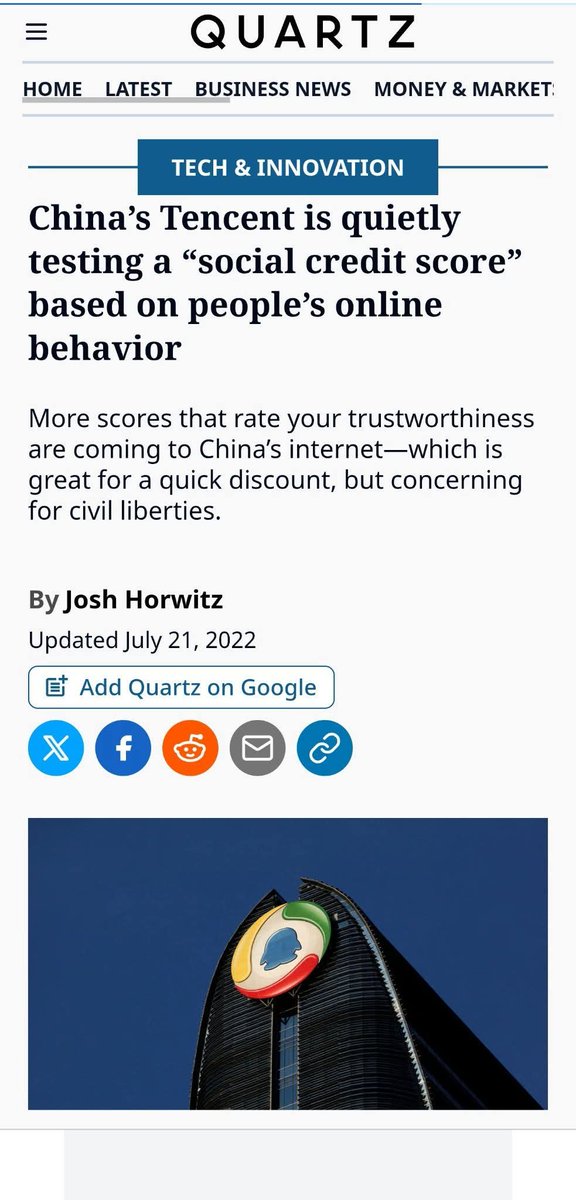 kapoor_anita's tweet image. Tens of thousands of young #Chinese #people are becoming homeless, Because they are Blacklisted by #Social #Credit #System.

Once you are blacklisted, the #digital #wallet WeChat immediately bans you from spending your own digital money, or receiving salary.