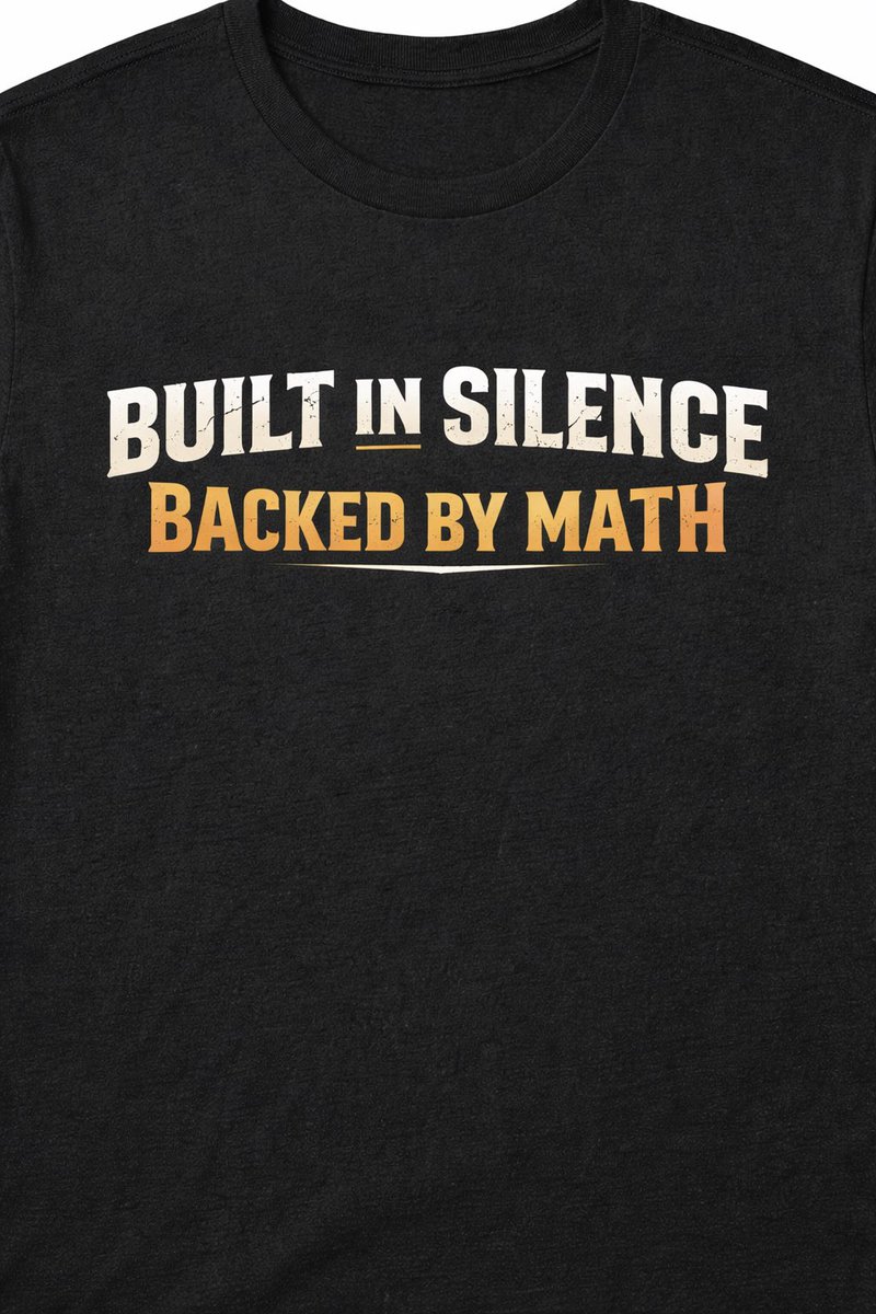 Built in silence , backed by math ! #bitcoin #bitcoinmercahndise