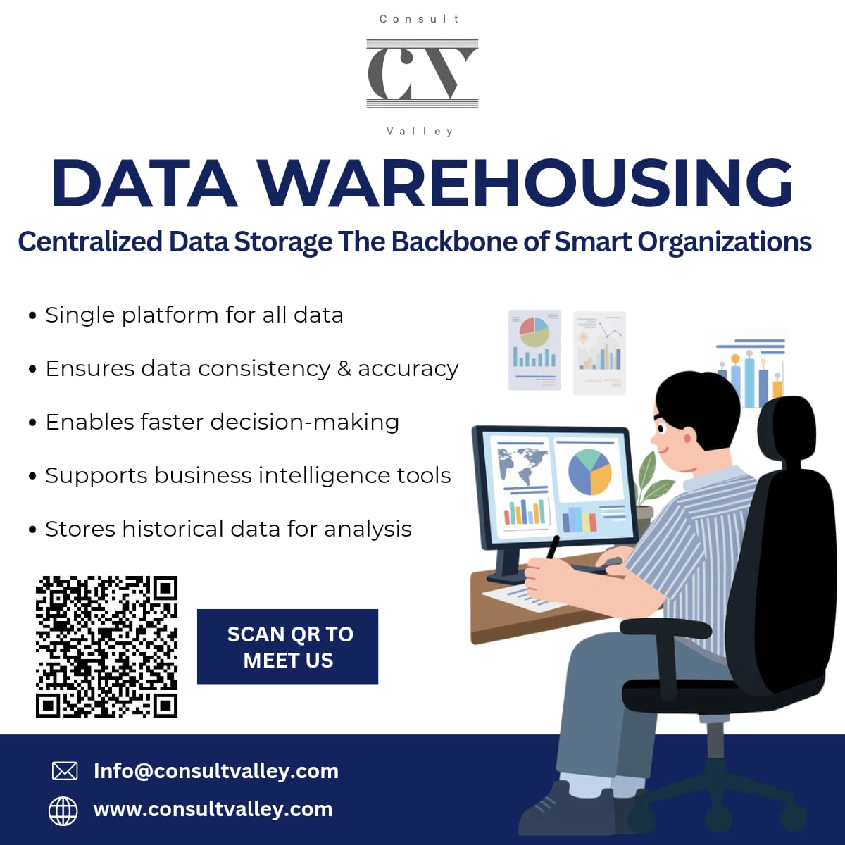consult_valley's tweet image. Data is the new fuel—are you using it right? 🔍
Centralize, analyze, and grow with modern data warehousing solutions.

To enrol:docs.google.com/forms/d/e/1FAI…

#BigData #DataAnalytics #BusinessGrowth #TechInnovation