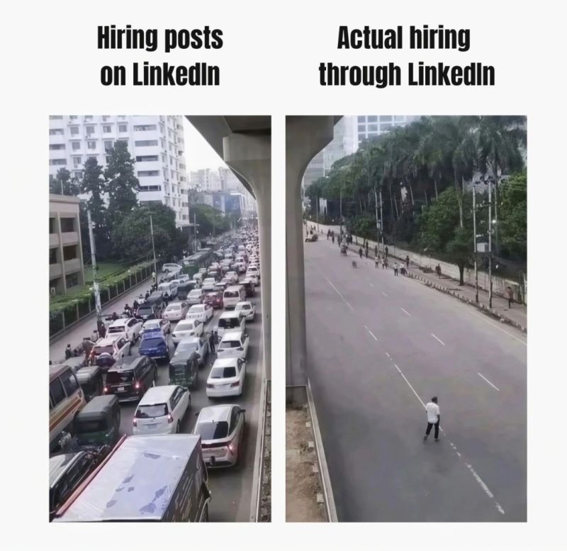 casnehatibrewal's tweet image. so true🤣🤣 #linkedin #jobs #meme