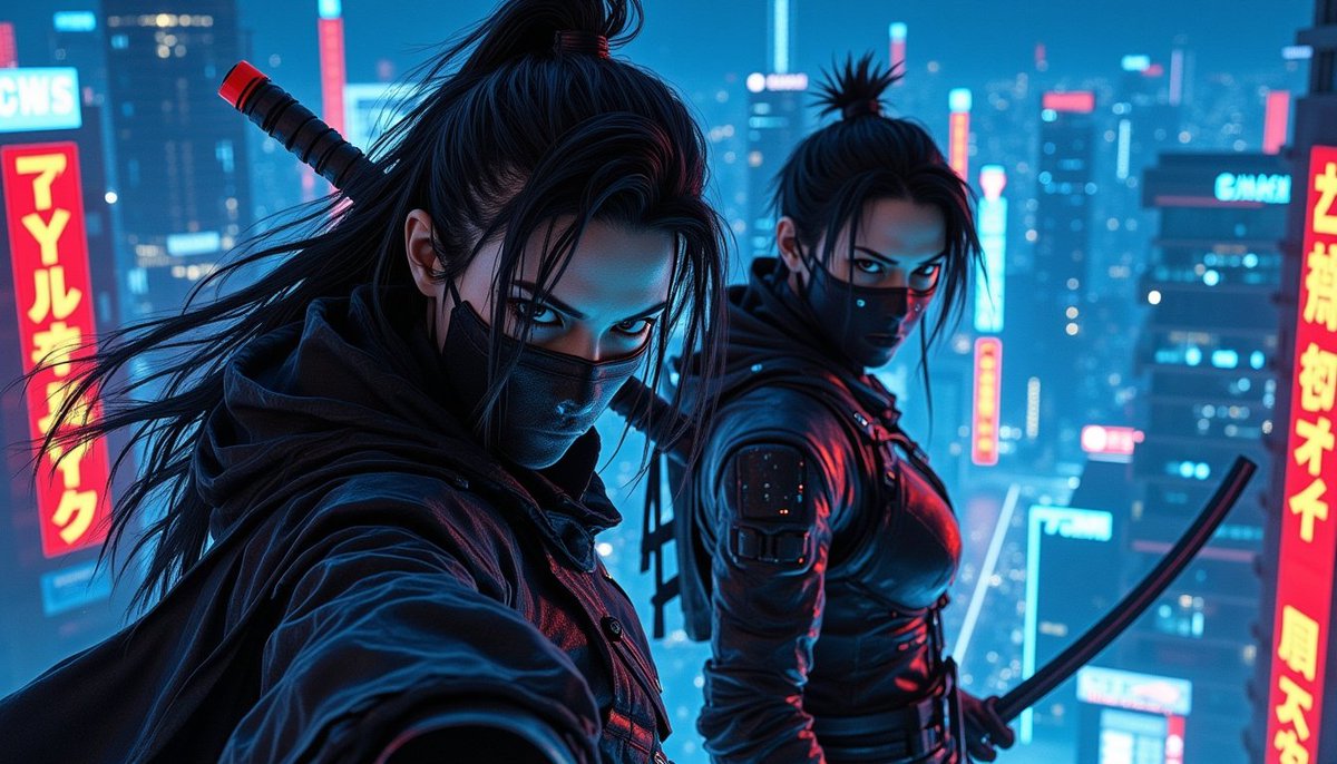 AImag_INC's tweet photo. Ninja Life: One Night In Tokyo
#AIArt #AIGeneratedArt #AIDigitalArt #CyberpunkArt #SurrealArt #superhero #CryptoMeme #SciFiArt #AbstractAI #AIConceptArt #FantasyAI #Cyborgs #Steampunk #cyberpunk https://t.co/2y4Z2ABgQW