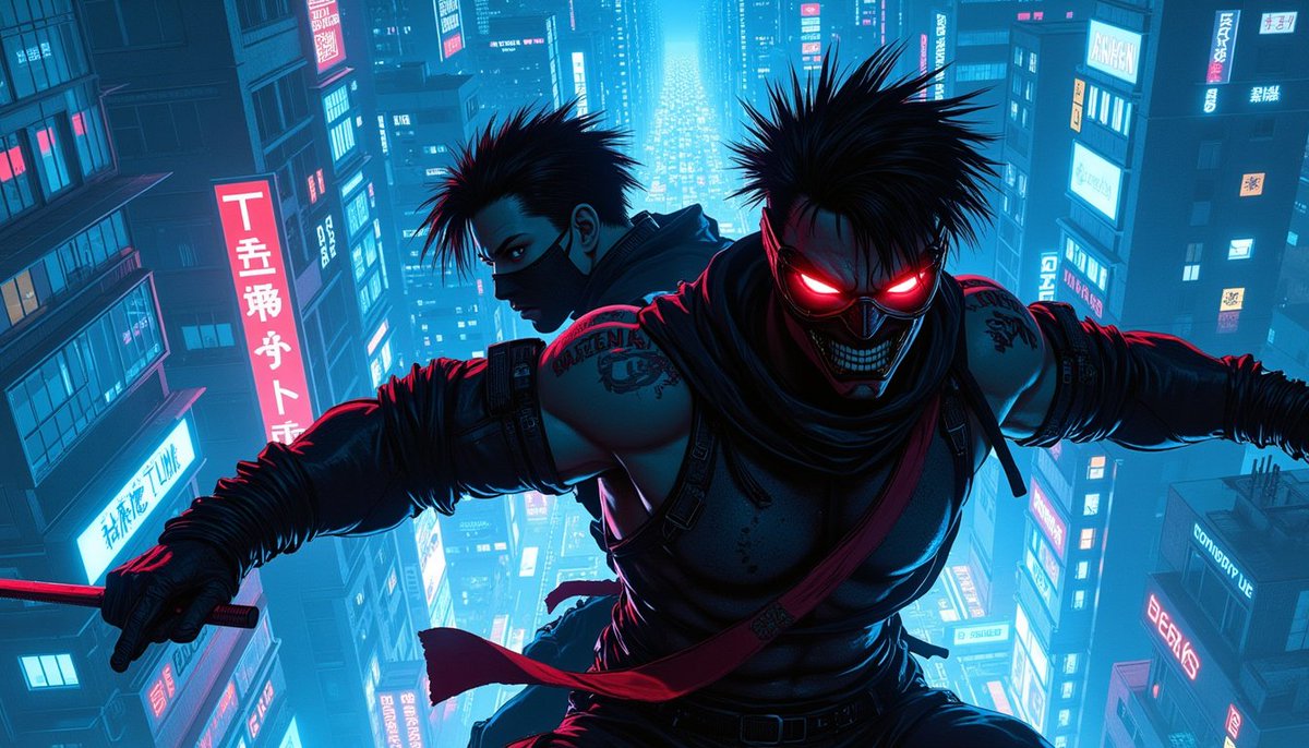 AImag_INC's tweet photo. Ninja Life: One Night In Tokyo
#AIArt #AIGeneratedArt #AIDigitalArt #CyberpunkArt #SurrealArt #superhero #CryptoMeme #SciFiArt #AbstractAI #AIConceptArt #FantasyAI #Cyborgs #Steampunk #cyberpunk https://t.co/2y4Z2ABgQW