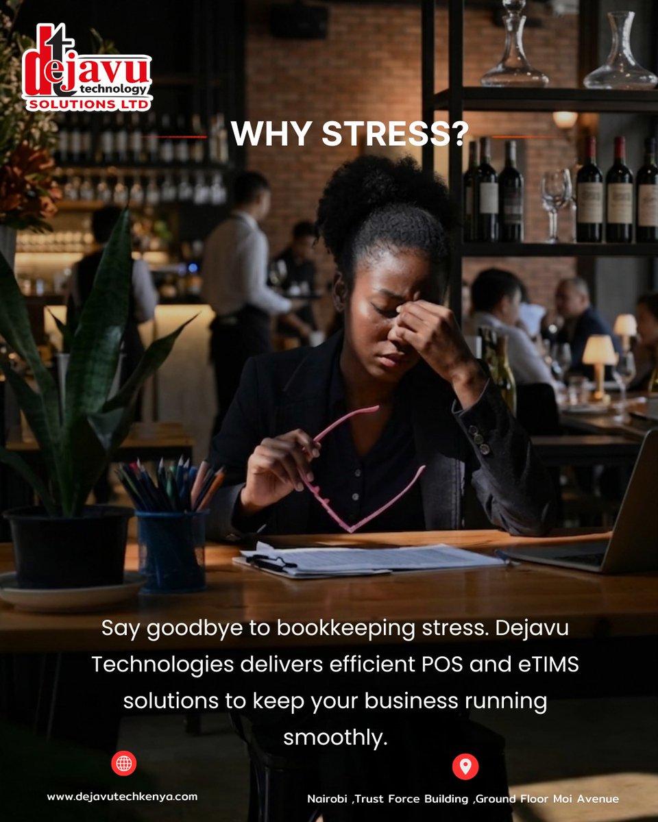 etims_solutions's tweet photo. In a fast-paced market, "slow" is the same as "closed." 🕒
If your customers are waiting forever for receipts or your inventory is always a mess, they’ll find someone more organized. Inefficiency is the silent killer of small businesses.
Say goodbye to bookkeeping stress. Dejavu Technologies delivers the efficient POS solutions you need to keep your business running smoothly and your customers coming back.
How much time are you losing to manual entry every day? Comment below and let’s get you a better solution. #businessoperations #etims #fastersolutions