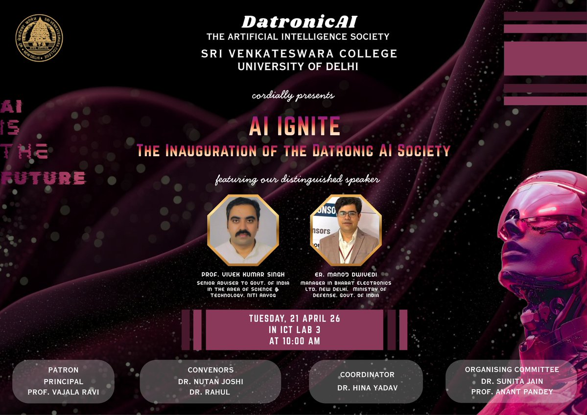 T T D Sri Venkateswara College University of Delhi tweet media
