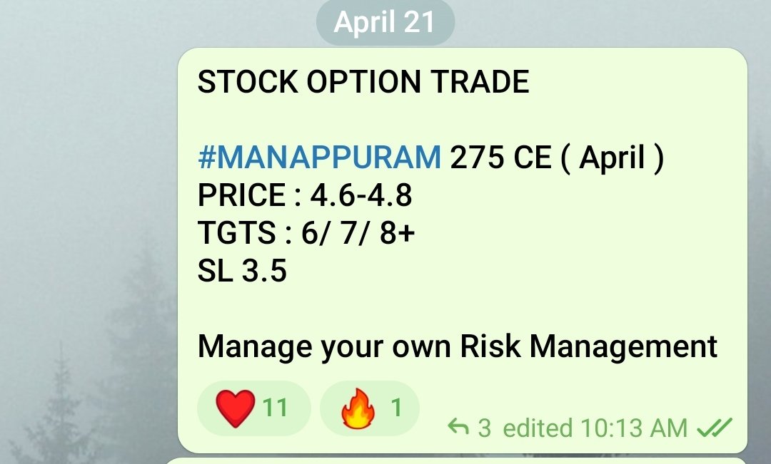 TradersRoute's tweet image. Morning Trade || Free Telegram
 Totally blast 💥💥🟢

4.7 to 8.30 
All Targets done #Intraday 🎯 
₹10,000 Gains/Lot 🟢🟢
Massive Profits in single lot.

Free Tele : t.me/TraderssRoute

.
#Nifty50 #niftyOptions #Nifty #OptionsTrading #StockMarket #sharemarket #Trading
