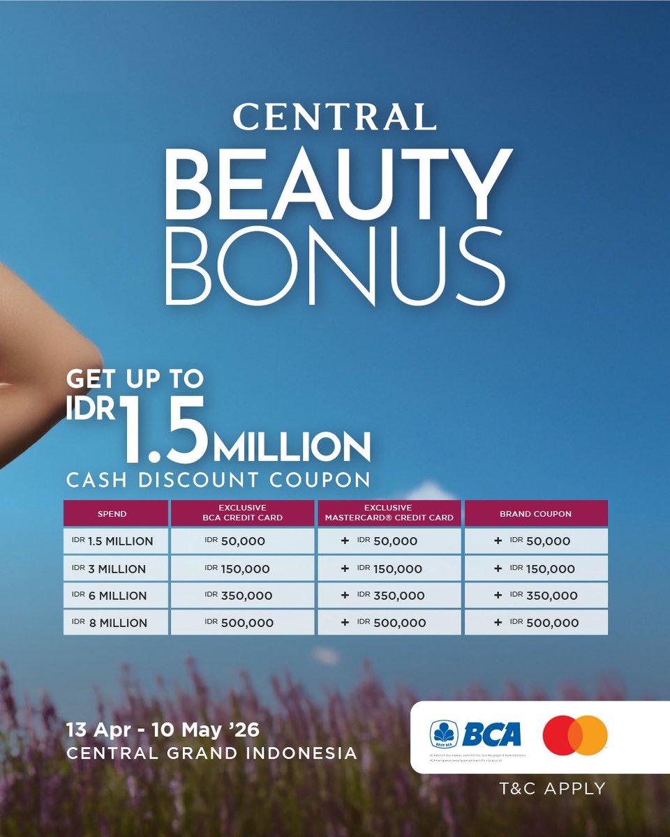 CentralStoreID's tweet photo. Beauty Bonus is back! Elevate your beauty regime now! https://t.co/4YMqhYZlwT
