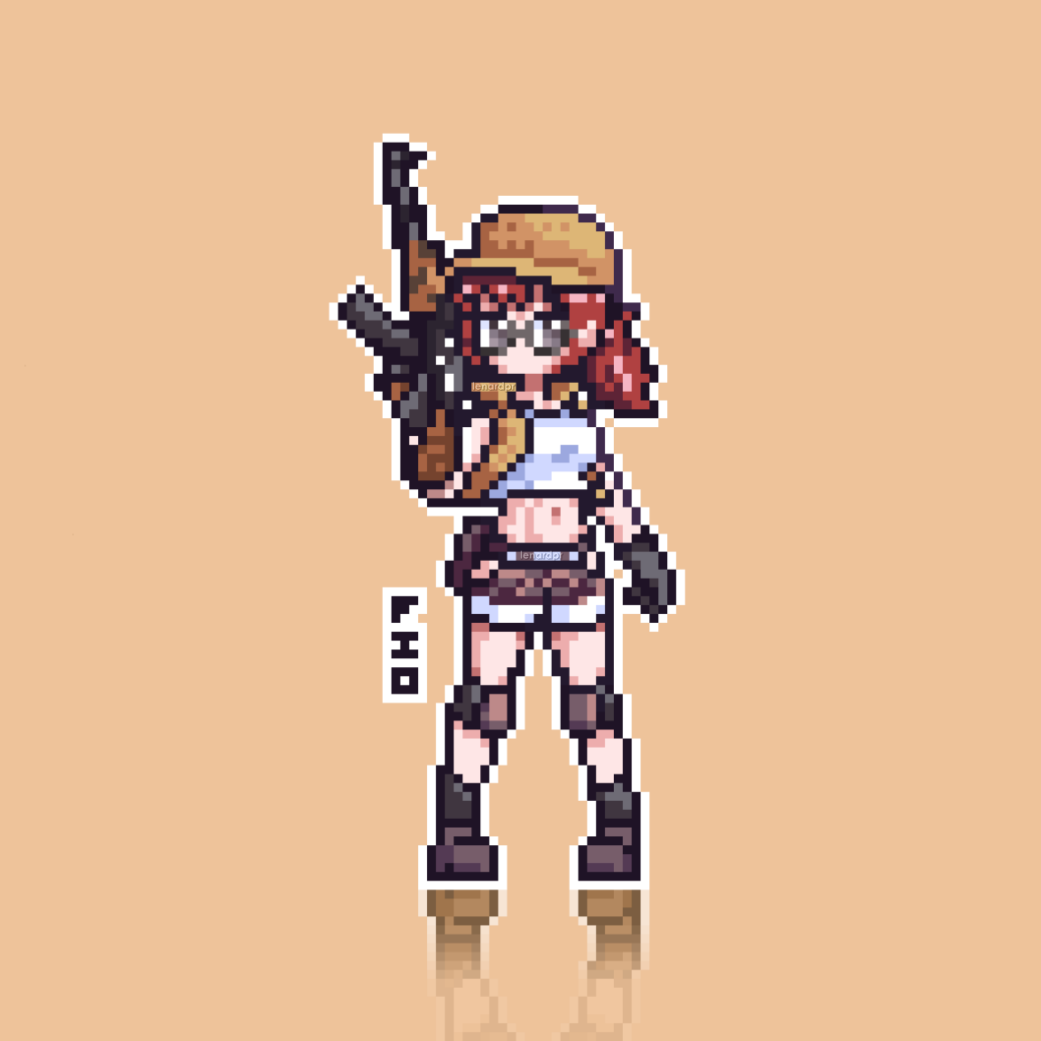lenard_pr's tweet image. Fio from Metal Slug. ❤️ #pixelart