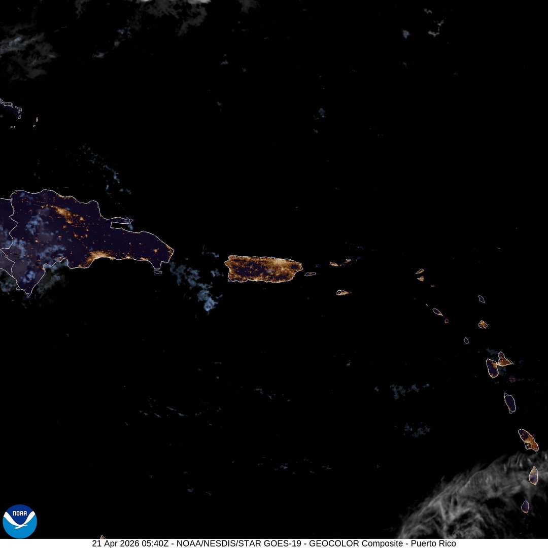 VegaBajaWx's tweet image. Imagen de satélite April 21, 2026 at 02:00AM #PuertoRico #weather