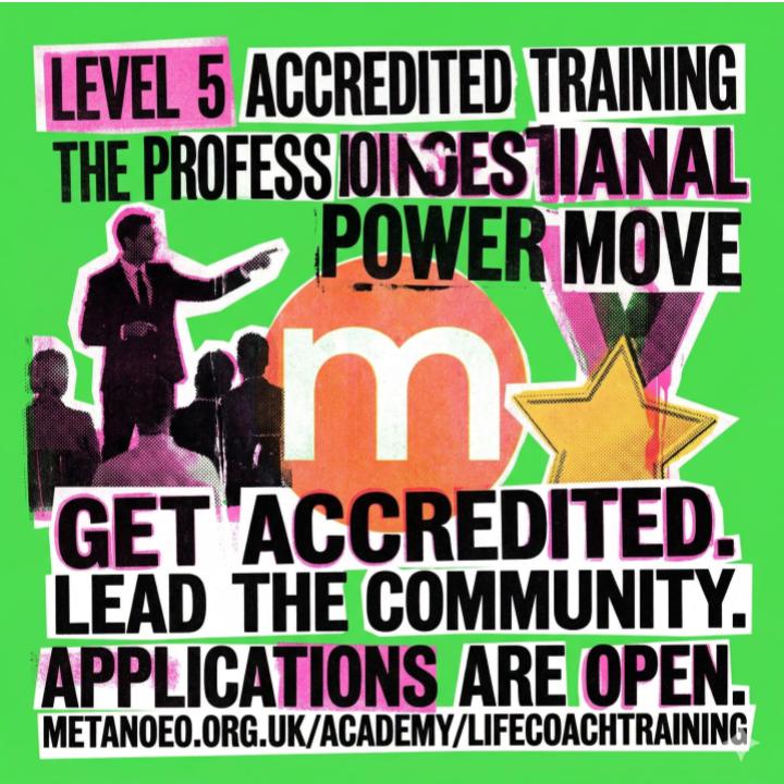 Passion isn't enough to change lives—you need the credentials too. Our Level 5 Accredited Award in Community-Based Life Coaching is the gold standard for change-makers. Equip yourself with psychosocial tools and join our community-focused coaches.
metanoeo.org.uk/academy/lifeco…