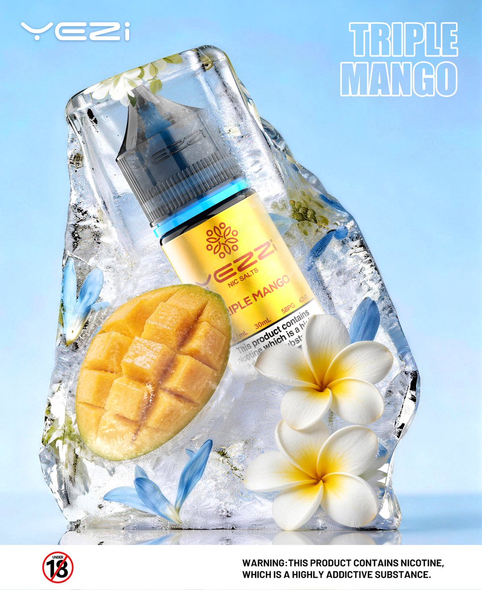 YeziEliquid's tweet image. 💨 Shake off life’s chaos and tiredness, soak in crisp vibes.
❄️YEZZI e-liquid brings lightness and restores your relaxed mood 
#yezzi #yezi #eliquid #vape #vapelife

⚠Warning: This product contains nicotine. Nicotine is an addictive chemical.For 18+ Adults only.