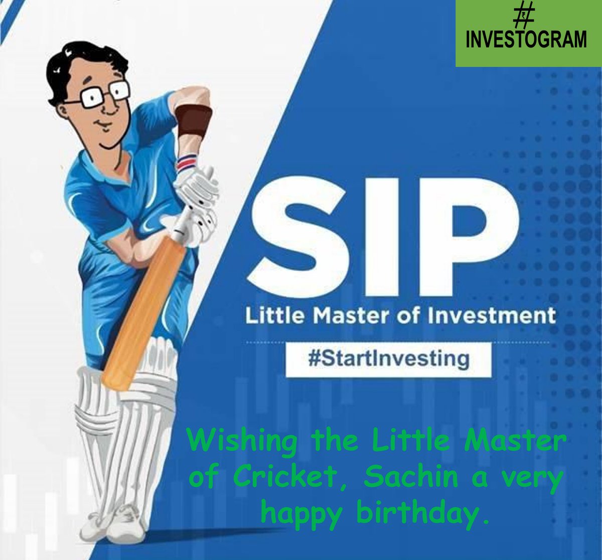 theInvestogram's tweet photo. Sachin’s 100 centuries weren't built in a day; they are the "returns" of a 24-year disciplined career that started at age 16.
Wishing @sachin_rt many happy returns of the day!!!
#sachintendulkar #happybirthday #HappyBirthdaySachin #mutualfunds #mutualfundsahihai #wealth #invest https://t.co/Izbg1BtsLA