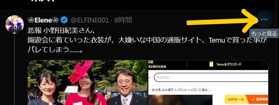 gabataro1's tweet photo. @onoda_kimi このように、元投稿を通報しました https://t.co/YcnbRhcqXK