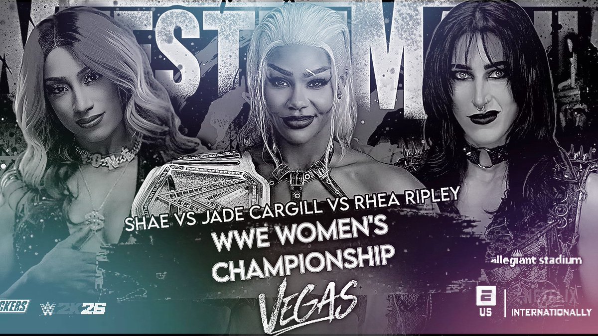 FromRagsToGold's tweet photo. ᅠ
ᅠ
 ᅠ                      
  ᅠ    
  ᅠ         
       #WrestleMania: 𝗦𝗛𝗔𝗘 𝗩𝗦 𝗖𝗔𝗥𝗚𝗜𝗟𝗟 𝗩𝗦 𝗥𝗜𝗣𝗟𝗘𝗬.
    𝗥𝗘𝗦𝗨𝗟𝗧𝗦: Due to the interference from B-Fab and Michin, Shae would pick up the win against Ripley and Cargill via submission. 

ᅠ    
ᅠ    
ᅠ https://t.co/LXWrBVr9Wu