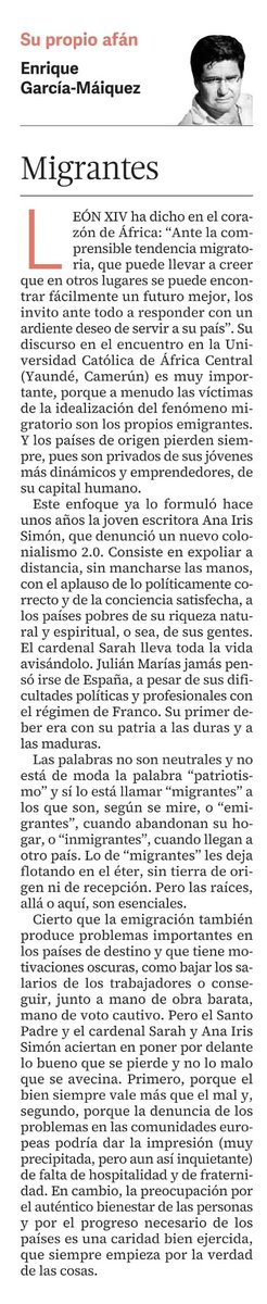 El etnocentrismo de los partidarios de la inmigración es obvio.

diariodecadiz.es/opinion/articu…