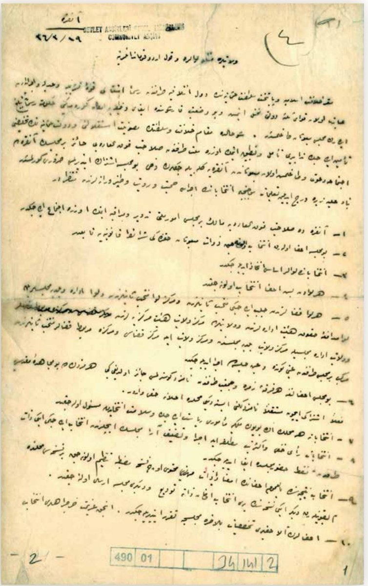 Büyük Millet Meclisi’nin Ankara’da 23 Nisan günü Cuma namazı sonrası Kur’an tilaveti, dualar 
ve törenlerle açılacağı, bu nedenle ülkenin her tarafında aynı tilavet, dua ve törenlerin aynı saatte ve 
aynı şekilde icra edilmesi gerektiği hakkında, Temsil Heyeti Başkanı Mustafa