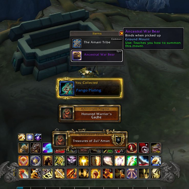 WizardSteve660's tweet image. Not only did I got the Bear but also the pet as well from the Achievement too. 

#Warcraft #WorldofWarcraft #WoW #Midnight