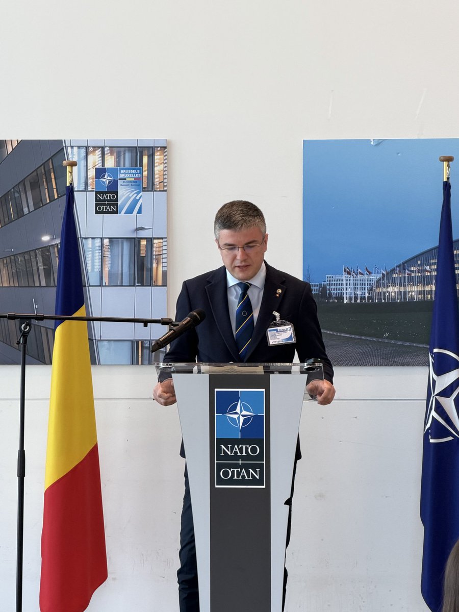 OvesEnterprise's tweet photo. Honored to join the first Romanian Industry Days at @NATO HQ in Brussels. A strong step for Romania’s role in security &amp; innovation. Great to meet leaders from government, military &amp; industry and discuss defense innovation. Looking forward to the next edition. https://t.co/Il60qW7sa9