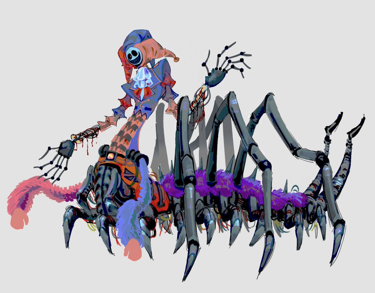 dreamed that I was redesigning the prototype and he looked like a Japanese spider crab #poppyplaytime