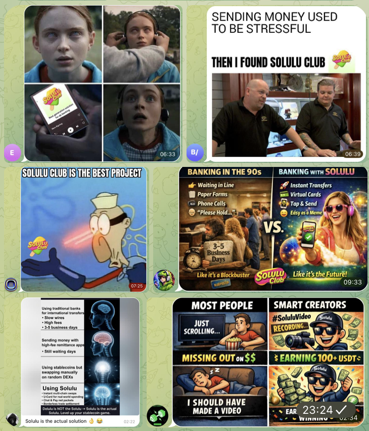 SoluluClub_web3's tweet image. 🔥 SFI Brand Upgrade in progress! Solulu Club MEME Contest is calling for entries!

One image speaks louder than words — your MEME can launch the whole ecosystem!
Respect to all creators — you’re the force reshaping the future of finance! 💪

#SFI #Solulu #CreatorEconomy