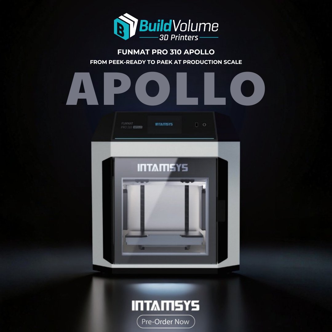 BuildVolume's tweet image. 🚀 Industrial Power: Intamsys FUNMAT PRO 310 APOLLO is coming! 🏭

Print PEEK &amp;amp; Carbon Fiber with a 100°C heated chamber and IDEX dual extrusion. Perfect for functional prototypes and end-use parts.

💥 PRE-ORDER NOW :
buildvolume.co.za/pre-order-form

#3DPrinting  #Engineering
