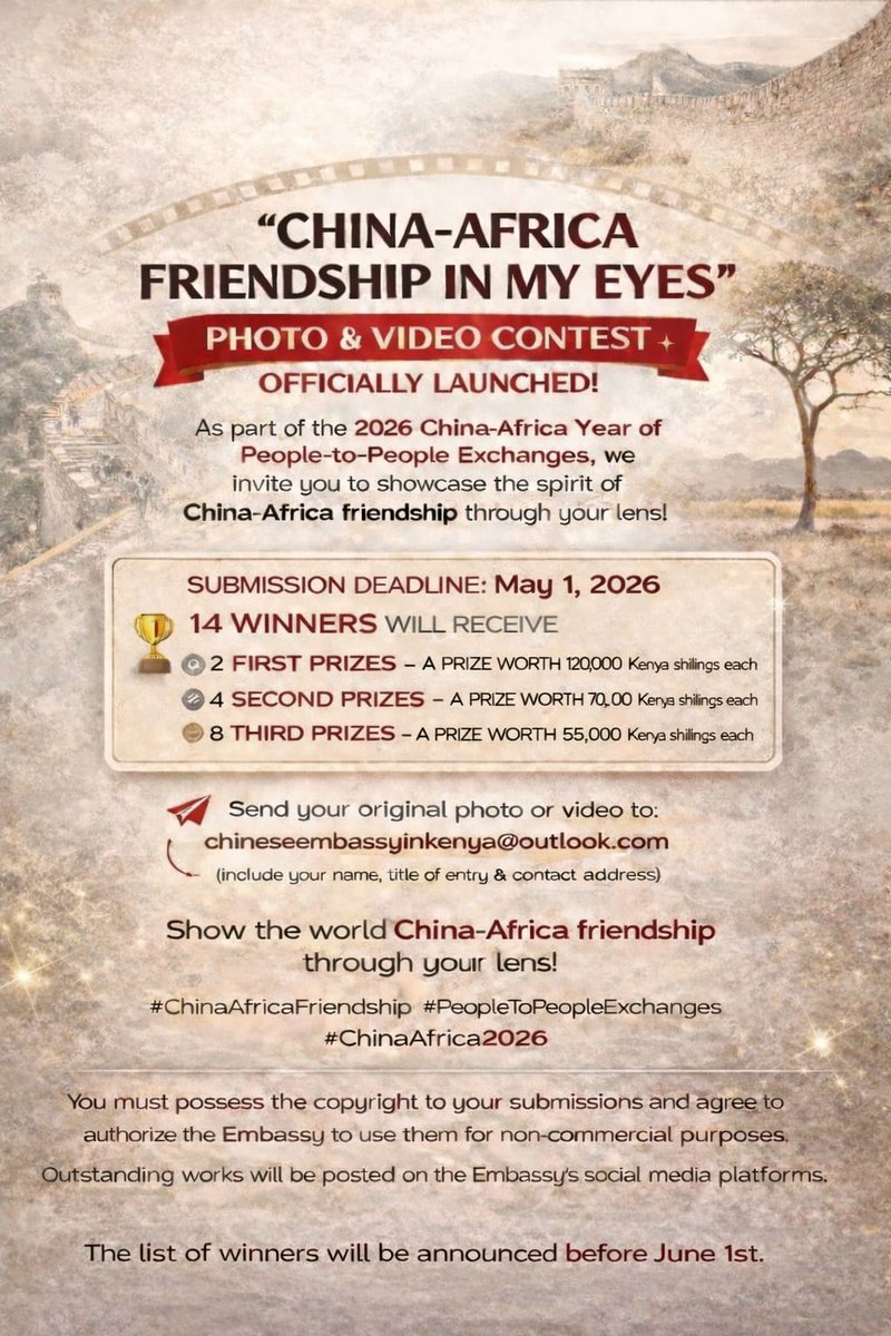 Chinese Embassy in Kenya tweet media