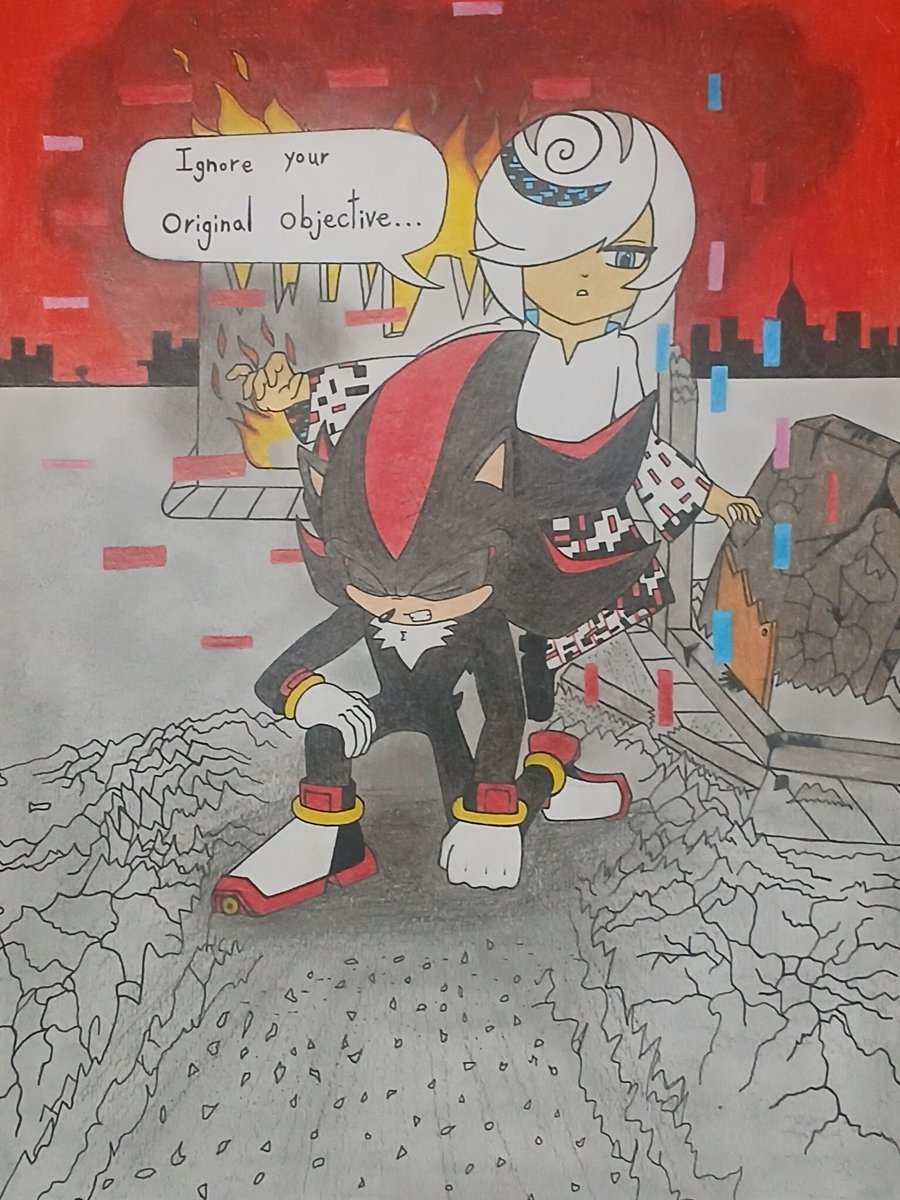 KenRodriguezArt's tweet photo. Thank you everyone, this is my 350+ Followers Special on instagram. It's a short comic that I've been working on. All hand drawn on paper. I do hope you enjoy. Sincerely - @kenrodriguezart
#sonicthehedgehog #comics #trending #videogames  #shadowthehedgehog https://t.co/moBCoQ9pQ3
