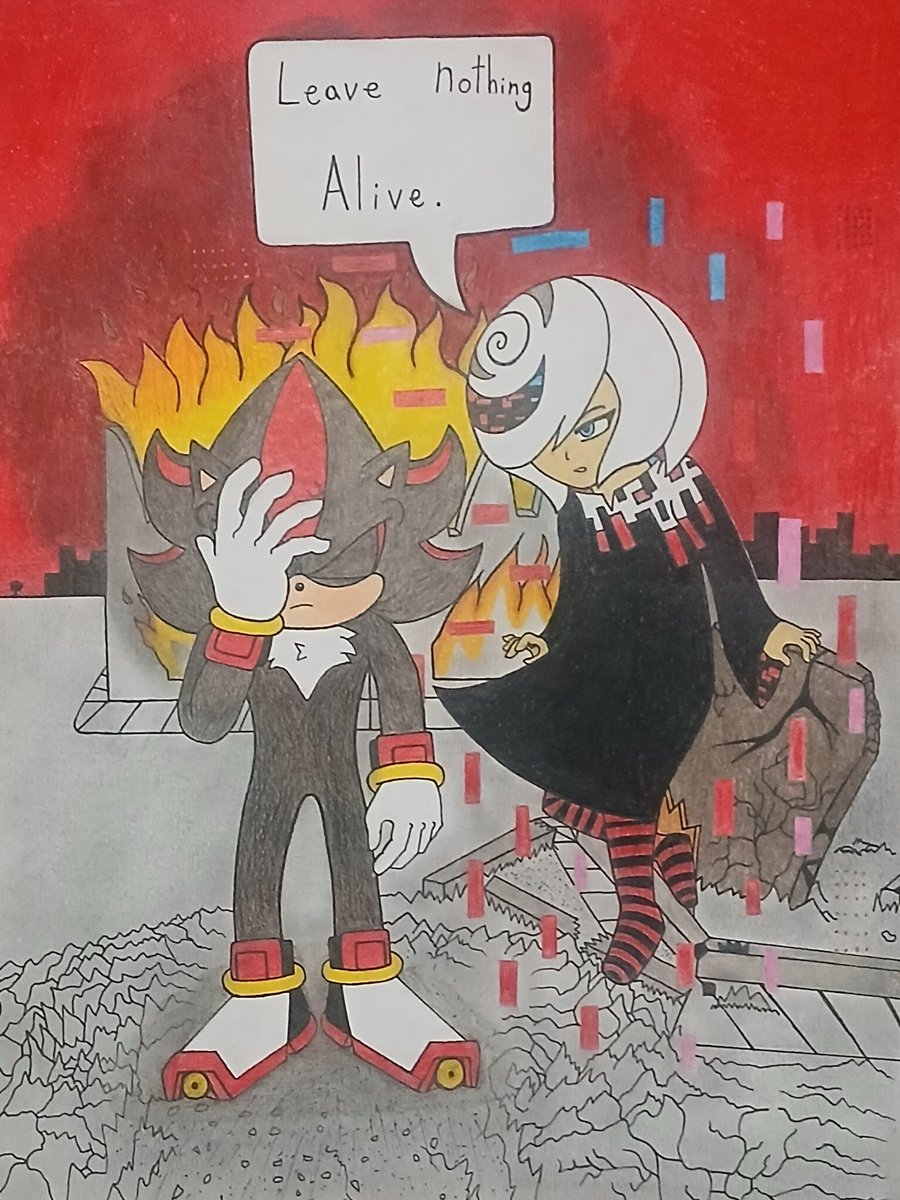 KenRodriguezArt's tweet photo. Thank you everyone, this is my 350+ Followers Special on instagram. It's a short comic that I've been working on. All hand drawn on paper. I do hope you enjoy. Sincerely - @kenrodriguezart
#sonicthehedgehog #comics #trending #videogames  #shadowthehedgehog https://t.co/moBCoQ9pQ3