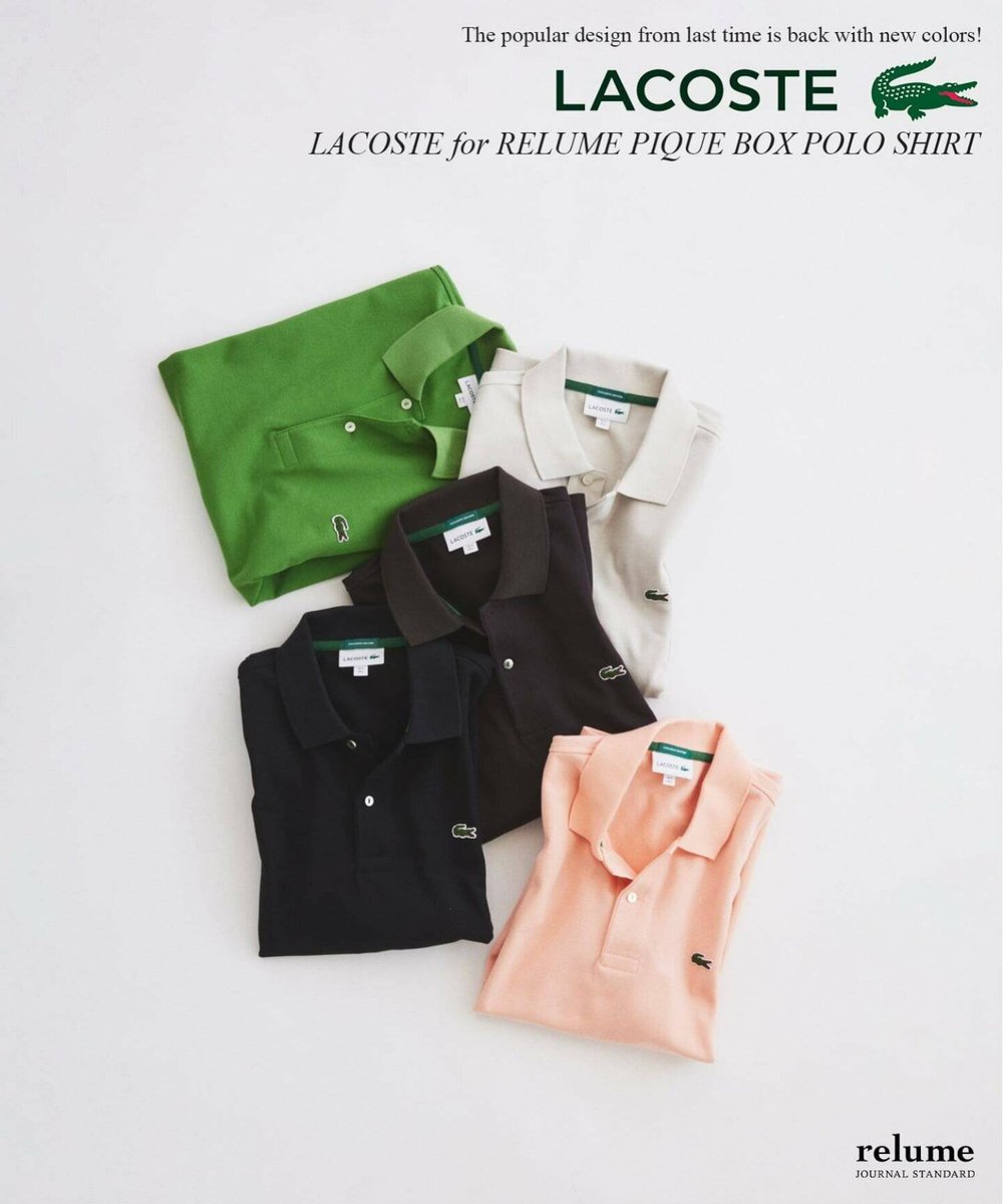JOURNAL STANDARD relume × LACOSTE 2026 SS 別注 “ボックスシルエット