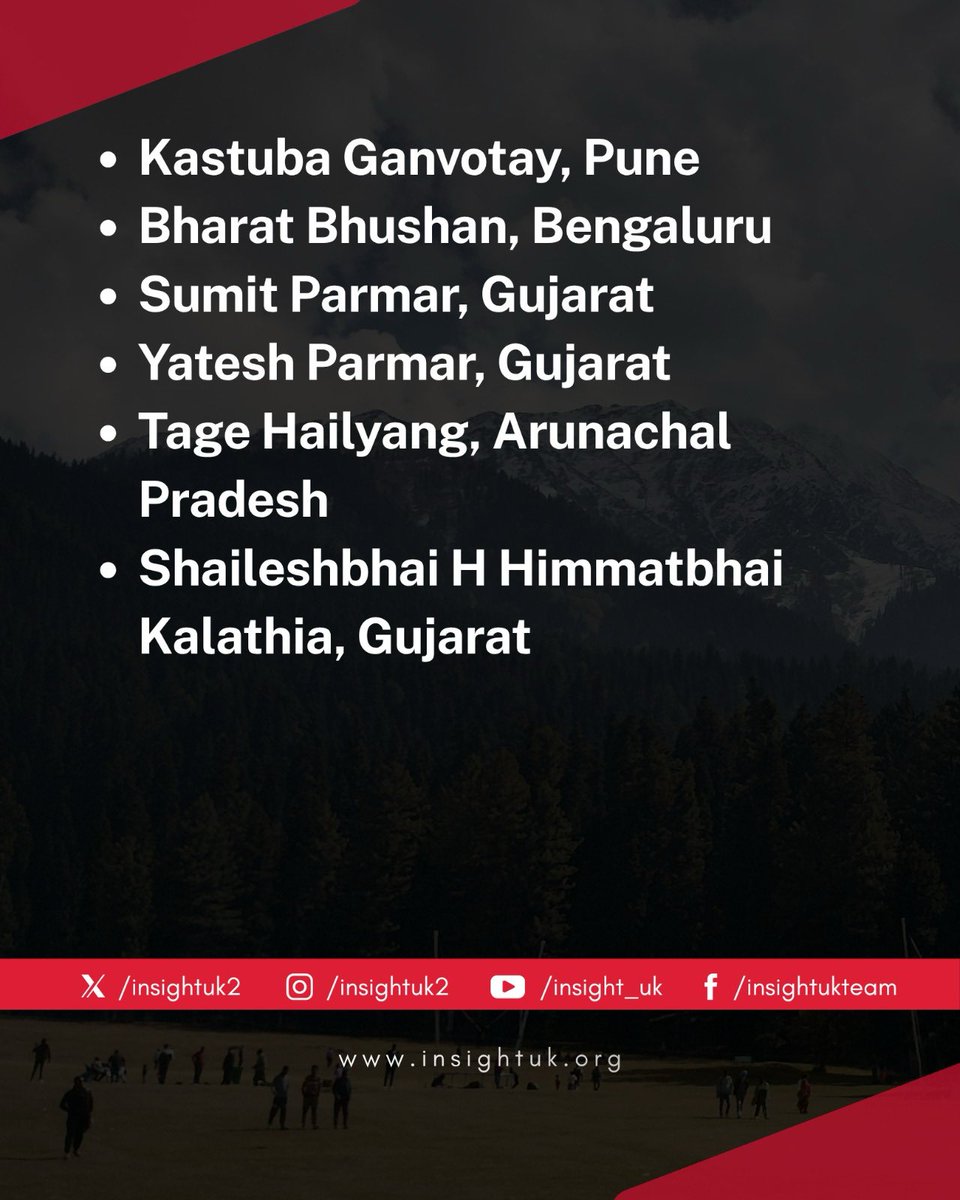 INSIGHTUK2's tweet photo. The Pahalgam Terror Attack (April 22, 2025) was not random violence.

Pakistan-backed terrorists deliberately separated people by faith, asked them to recite the Kalima, and executed those who couldn’t mostly Hindus and other non-Muslims.

Here are powerful victim family & survivor testimonials posted by us, @insightuk2 last year. Their voices must be heard.

Compiled as a thread 🧵

1/n