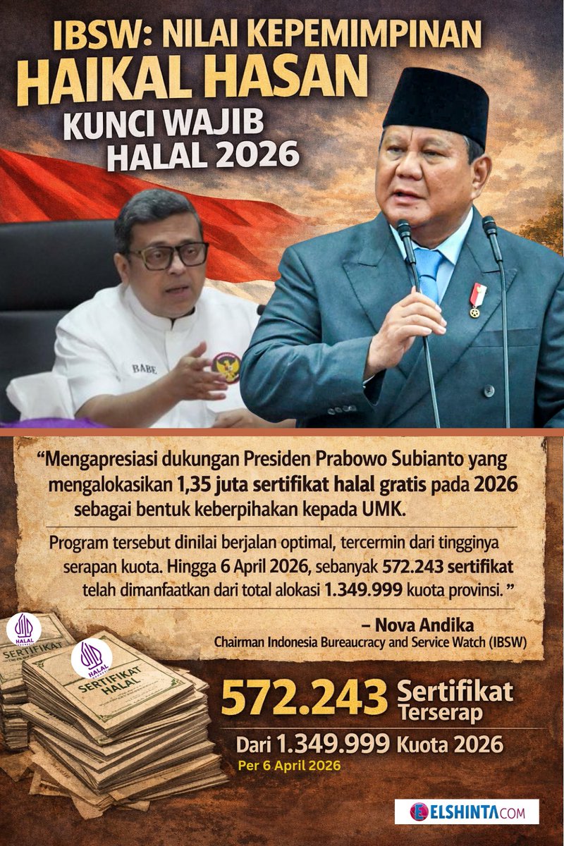 rojaktenang's tweet photo. #halalindonesia
#bpjph
#wajibhalaloktober2026 https://t.co/PtdGlWQcdn