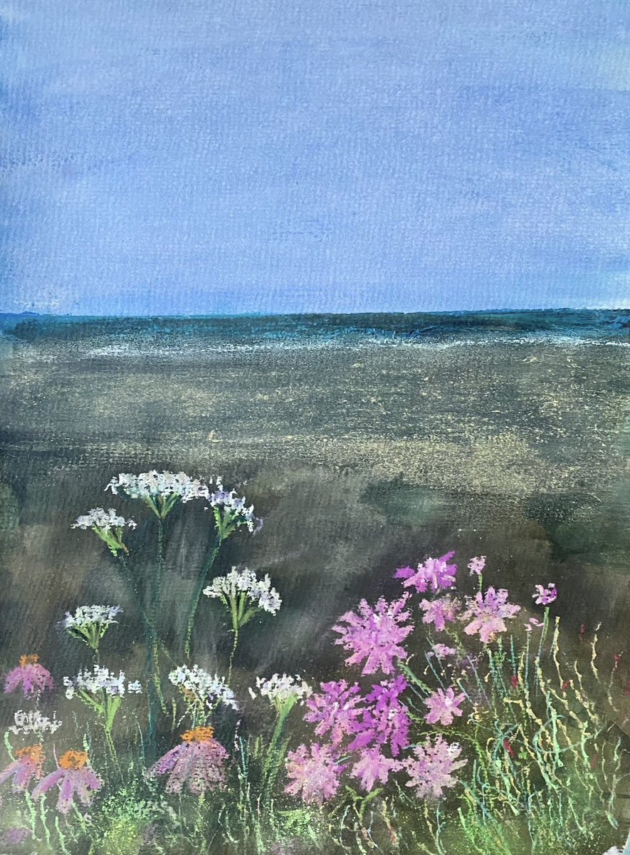 TheresaFitton1's tweet image. Over The Sea Wall
Oil Pastel 
#artistonx #Oilpastel #contemporaryart