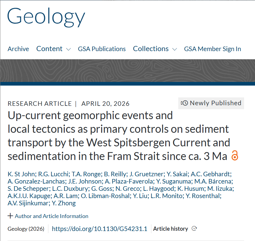 yuhisakai_49's tweet photo. New paper from #Geology🔥

北極海と北大西洋を繋ぐフラム海峡東部にて #IODP #Exp403 で見つかった著しく速い堆積速度（~36cm/kyr）を、海嶺拡大系の断層運動によるポケット形成から説明しました。

Fig. 3、Fig. S3を納品しております！

@GeoScienceWorld @geosociety 
➡https://t.co/LJ82QCcmnC https://t.co/eMg1uNBwX4