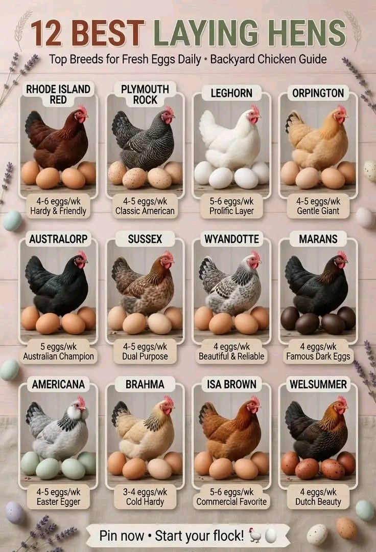 12 BEST LAYING HENS: TOP BREEDS FOR FRESH EGGS DAILY Choosing the right ...