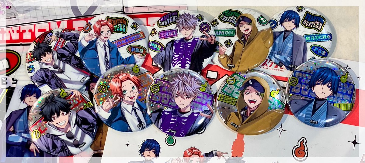 ファントムバスターズ　ファボテリア　ランダム　缶バッジ　100点セット 商品紹介📢】 缶バッジコレクション(全10種/ランダム) 単品：¥495(税込
